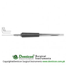 Virectomy Scissor Angled 80° - Vertical Opening Stainless Steel,